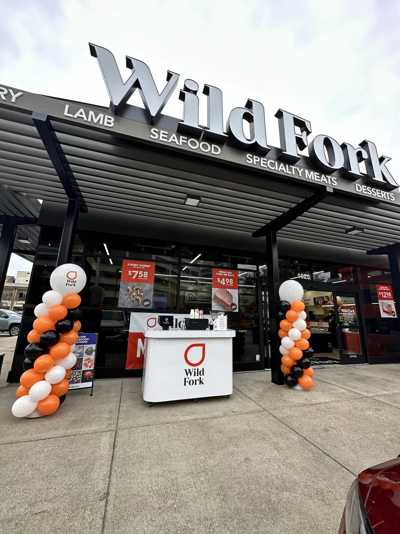 Brightside coffee cart at a Houston retail grand opening brand activation